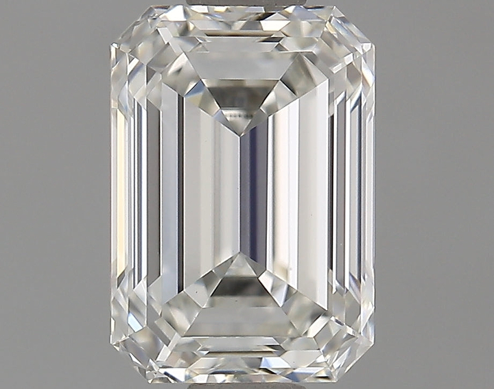 1.35 Carat Emerald Shaped Ideal Cut VVS2 IGI Certified Lab Grown Diamond