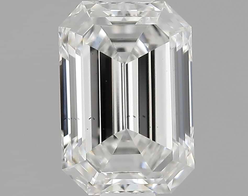 0.84 Carat Emerald Shaped Ideal Cut VS2 IGI Certified Lab Grown Diamond