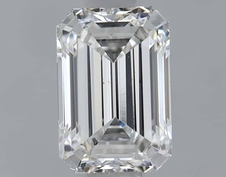 0.84 Carat Emerald Shaped Ideal Cut VS2 IGI Certified Lab Grown Diamond
