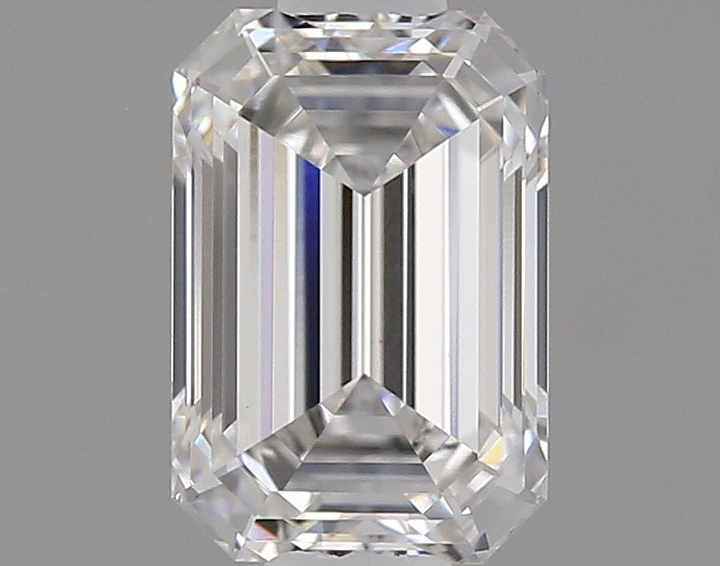 0.82 Carat Emerald Shaped Ideal Cut VVS2 IGI Certified Lab Grown Diamond
