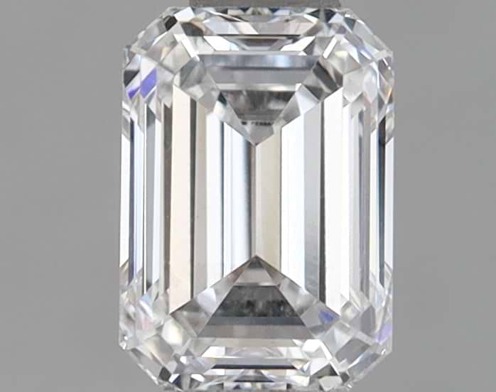 0.73 Carat Emerald Shaped Ideal Cut VVS2 IGI Certified Lab Grown Diamond