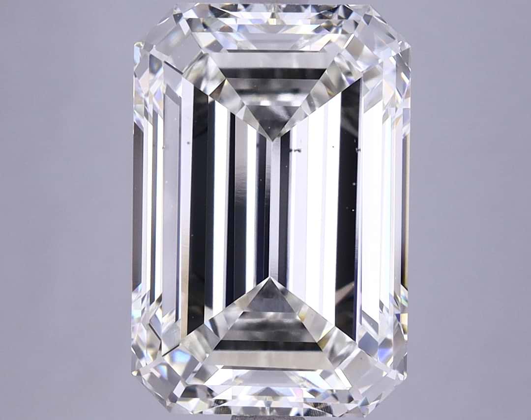 6.02 Carat Emerald Shaped Excellent Cut VS1 IGI Certified Lab Grown Diamond
