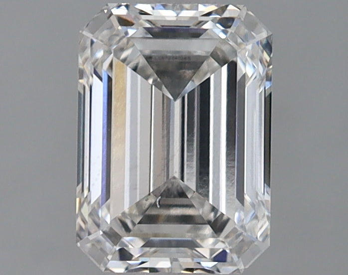 1.35 Carat Emerald Shaped Ideal Cut SI1 IGI Certified Lab Grown Diamond