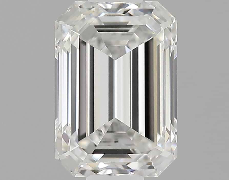 0.83 Carat Emerald Shaped Ideal Cut VVS2 IGI Certified Lab Grown Diamond