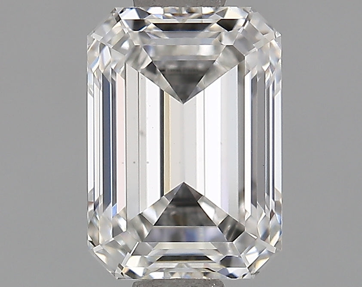 1.23 Carat Emerald Shaped Ideal Cut VS1 IGI Certified Lab Grown Diamond