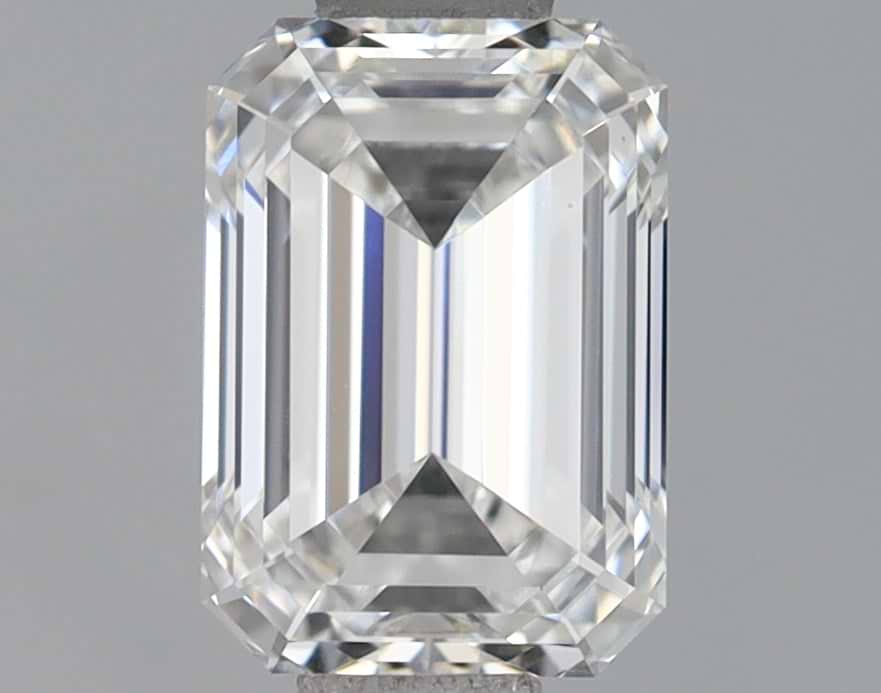 0.93 Carat Emerald Shaped Ideal Cut VVS2 IGI Certified Lab Grown Diamond