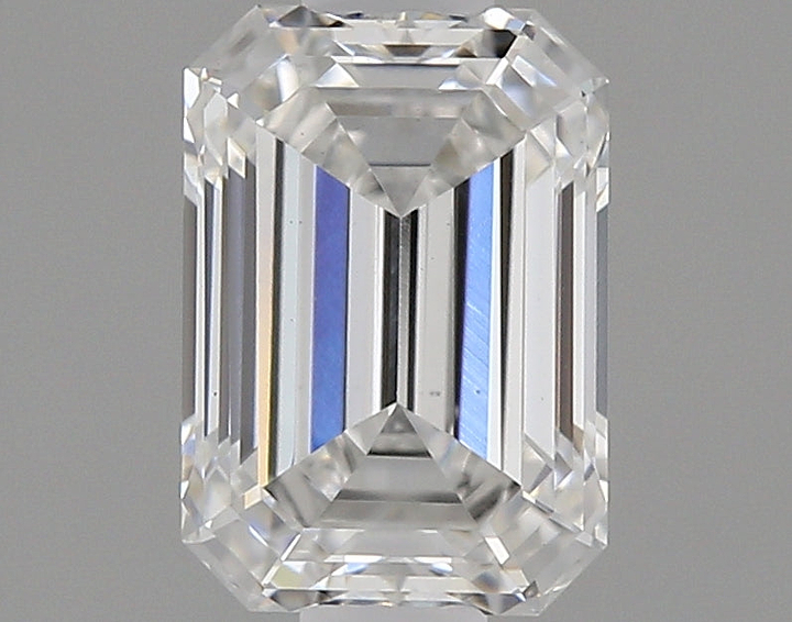 0.85 Carat Emerald Shaped Ideal Cut VVS2 IGI Certified Lab Grown Diamond