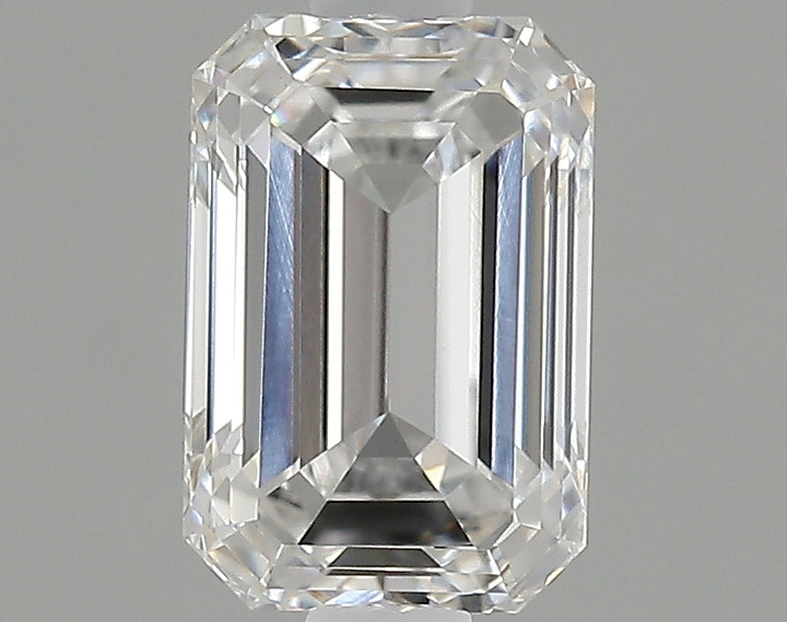 0.96 Carat Emerald Shaped Ideal Cut VVS2 IGI Certified Lab Grown Diamond