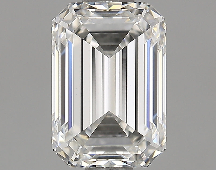 1.35 Carat Emerald Shaped Ideal Cut VVS2 IGI Certified Lab Grown Diamond