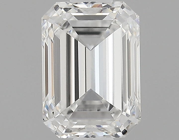 0.81 Carat Emerald Shaped Ideal Cut VVS2 IGI Certified Lab Grown Diamond