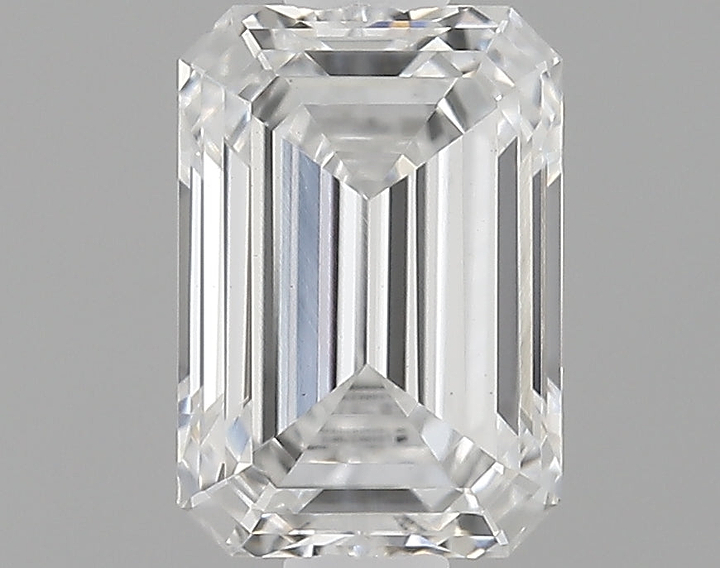 0.81 Carat Emerald Shaped Ideal Cut VVS2 IGI Certified Lab Grown Diamond