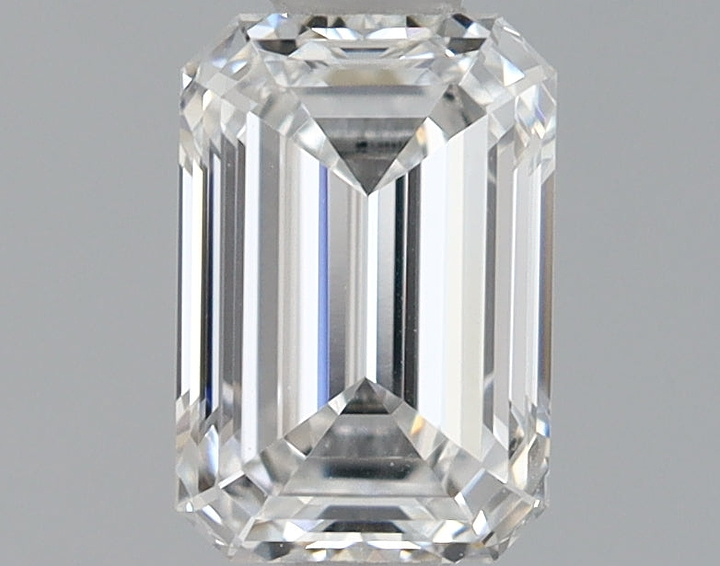 0.72 Carat Emerald Shaped Ideal Cut VVS2 IGI Certified Lab Grown Diamond