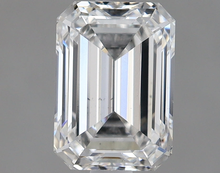 1.56 Carat Emerald Shaped Ideal Cut SI1 IGI Certified Lab Grown Diamond