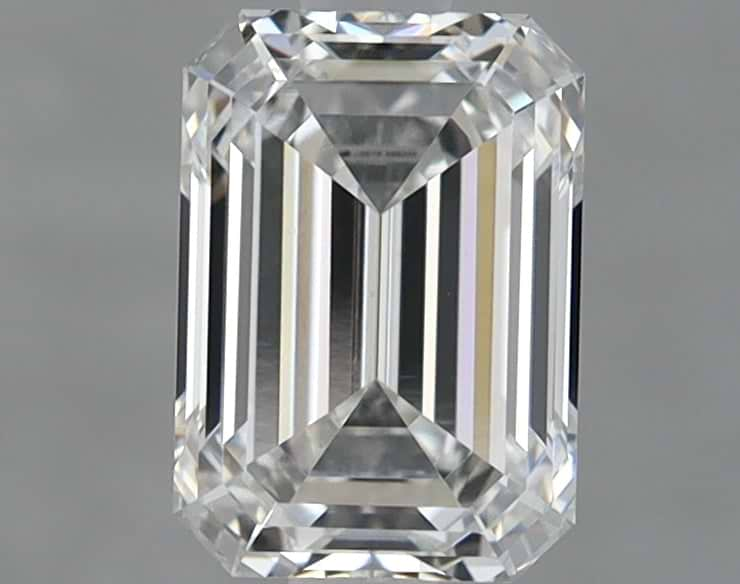 1.57 Carat Emerald Shaped Ideal Cut Vvs2 Igi Certified Lab Grown Diamond