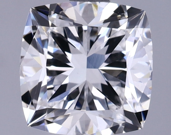1.35 Carat Cushion Shaped Ideal Cut VVS2 IGI Certified Lab Grown Diamond