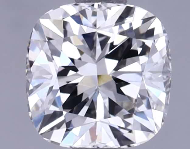 1.37 Carat Cushion Shaped Ideal Cut VVS2 IGI Certified Lab Grown Diamond