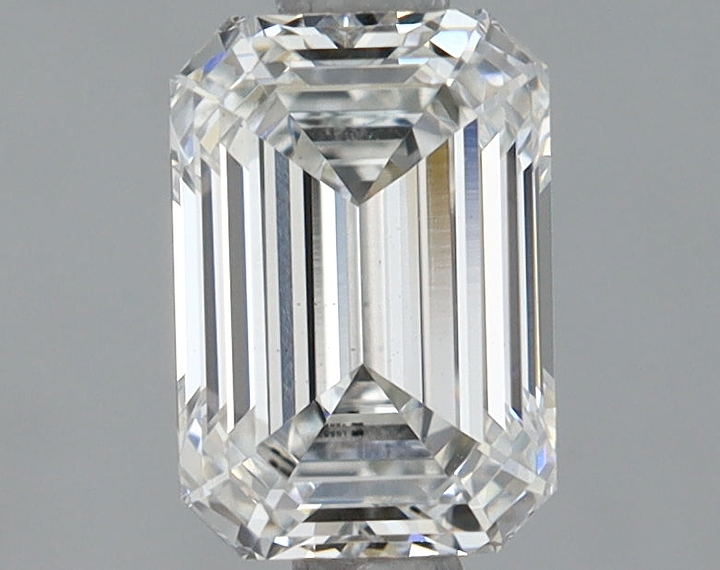 0.92 Carat Emerald Shaped Ideal Cut VVS2 IGI Certified Lab Grown Diamond