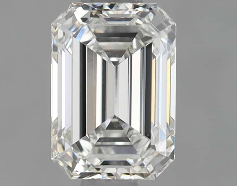 0.93 Carat Emerald Shaped Ideal Cut VVS2 IGI Certified Lab Grown Diamond