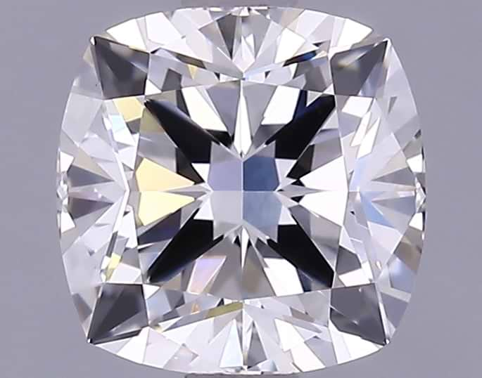 1.54 Carat Cushion Shaped Ideal Cut Vvs2 Igi Certified Lab Grown Diamond