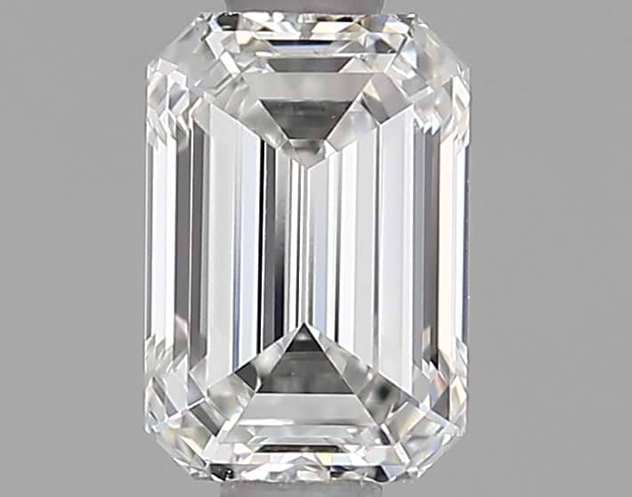 0.83 Carat Emerald Shaped Ideal Cut VVS2 IGI Certified Lab Grown Diamond