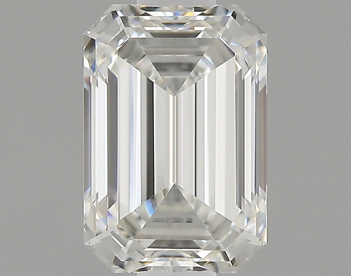 0.92 Carat Emerald Shaped Ideal Cut VVS2 IGI Certified Lab Grown Diamond