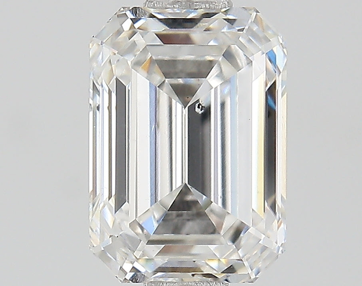 1.54 Carat Emerald Shaped Ideal Cut SI1 IGI Certified Lab Grown Diamond