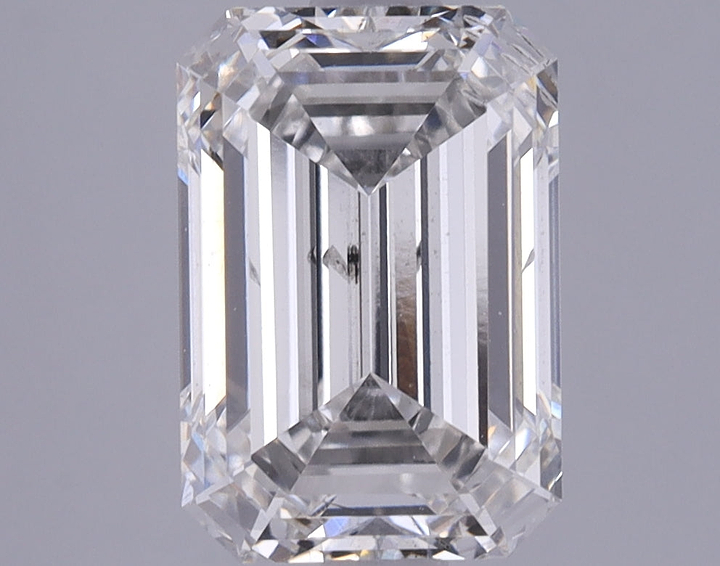 2.49 Carat Emerald Shaped Ideal Cut SI1 IGI Certified Lab Grown Diamond