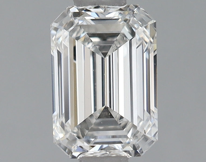0.74 Carat Emerald Shaped Ideal Cut VVS2 IGI Certified Lab Grown Diamond
