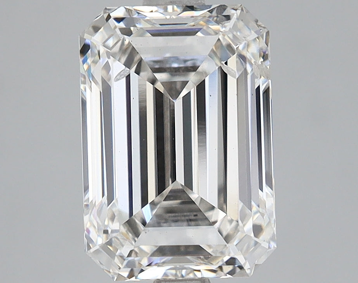 2.91 Carat Emerald Shaped Ideal Cut SI1 IGI Certified Lab Grown Diamond