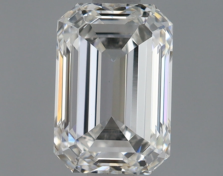 1.23 Carat Emerald Shaped Ideal Cut VVS2 IGI Certified Lab Grown Diamond