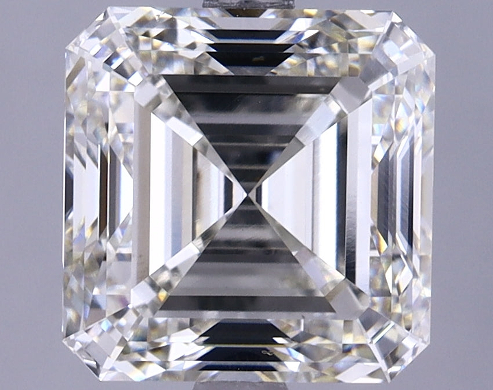 4.07 Carat Asscher Shaped Ideal Cut VVS2 IGI Certified Lab Grown Diamond