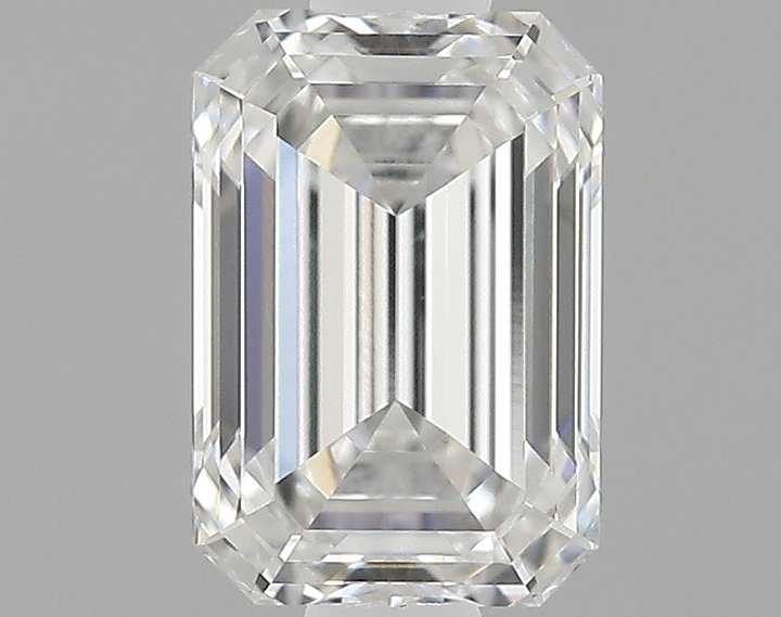 0.89 Carat Emerald Shaped Ideal Cut VVS2 IGI Certified Lab Grown Diamond