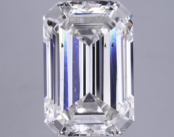 2.87 Carat Emerald Shaped Excellent Cut SI1 IGI Certified Lab Grown Diamond