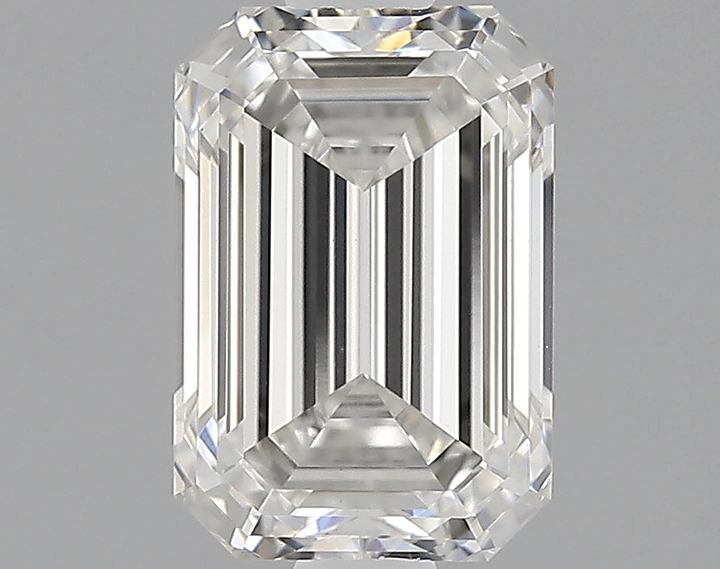1.22 Carat Emerald Shaped Ideal Cut VVS2 IGI Certified Lab Grown Diamond
