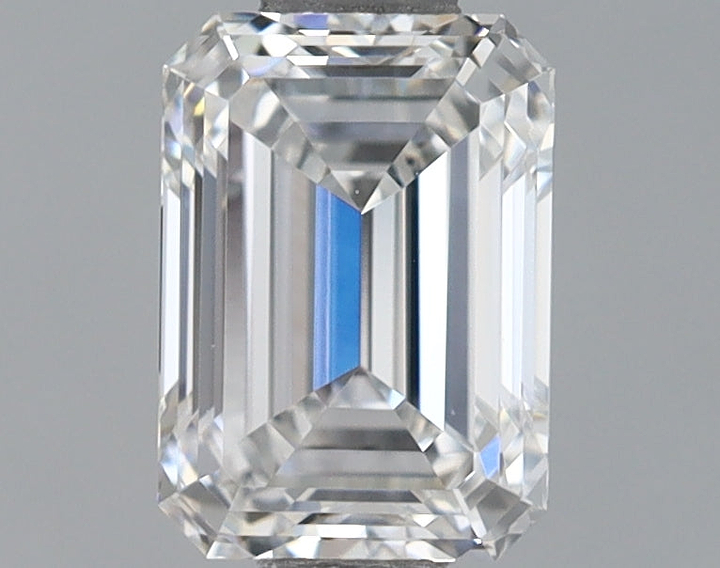 0.88 Carat Emerald Shaped Ideal Cut VVS2 IGI Certified Lab Grown Diamond
