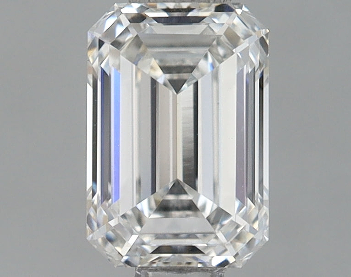 0.86 Carat Emerald Shaped Ideal Cut VVS2 IGI Certified Lab Grown Diamond