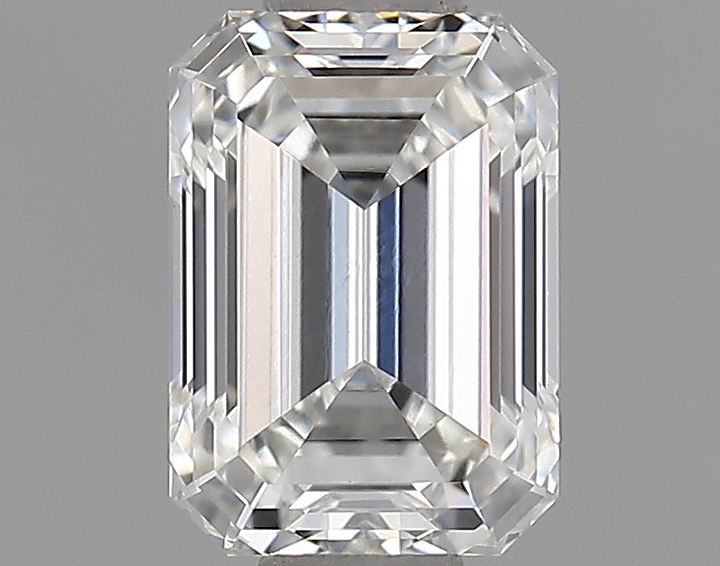 0.81 Carat Emerald Shaped Ideal Cut VVS2 IGI Certified Lab Grown Diamond