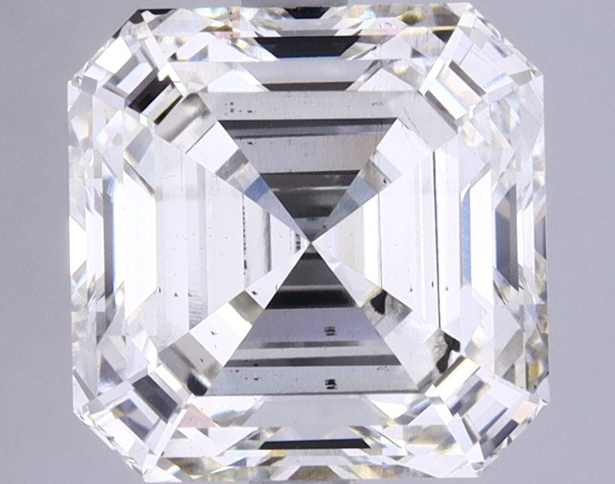5.02 Carat Asscher Shaped Ideal Cut SI1 IGI Certified Lab Grown Diamond