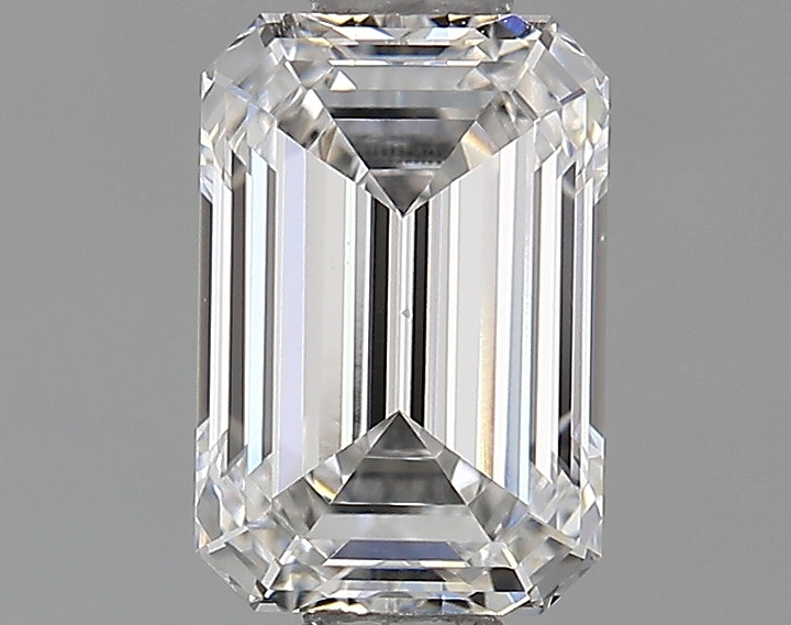 0.85 Carat Emerald Shaped Ideal Cut VVS1 IGI Certified Lab Grown Diamond
