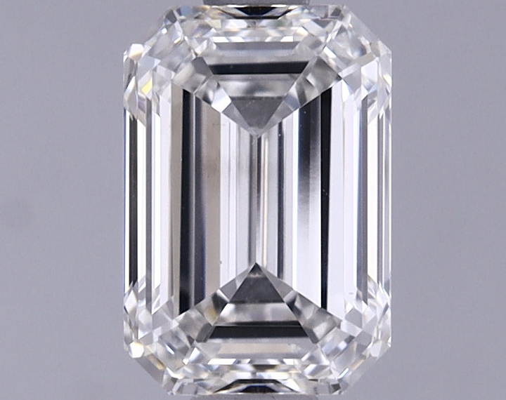 1.22 Carat Emerald Shaped Ideal Cut VVS2 IGI Certified Lab Grown Diamond