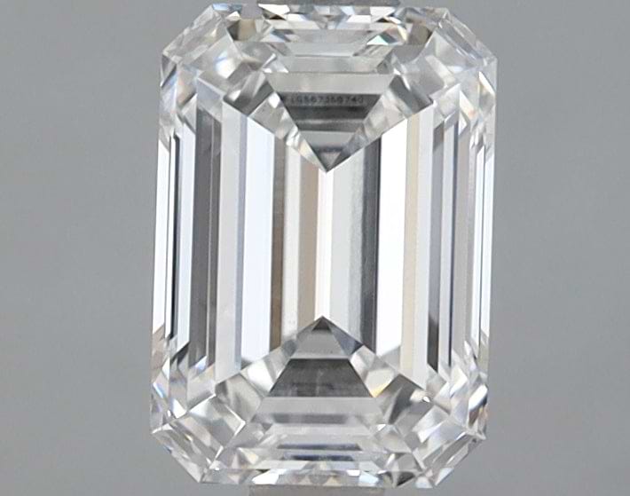 1.28 Carat Emerald Shaped Ideal Cut VVS2 IGI Certified Lab Grown Diamond