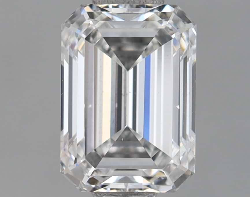 0.9 Carat Emerald Shaped Ideal Cut VS2 IGI Certified Lab Grown Diamond
