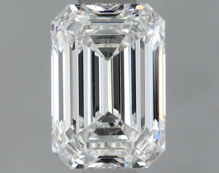 0.97 Carat Emerald Shaped Ideal Cut VVS2 IGI Certified Lab Grown Diamond
