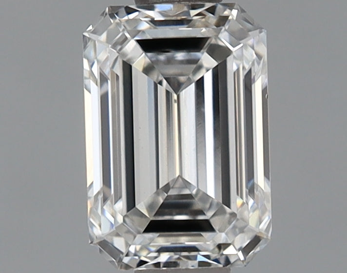0.71 Carat Emerald Shaped Ideal Cut VVS2 IGI Certified Lab Grown Diamond
