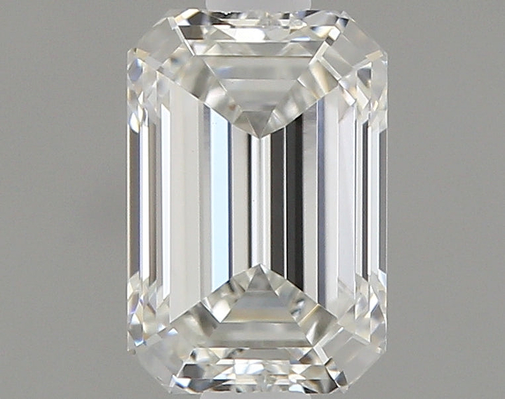 0.81 Carat Emerald Shaped Ideal Cut VVS2 IGI Certified Lab Grown Diamond