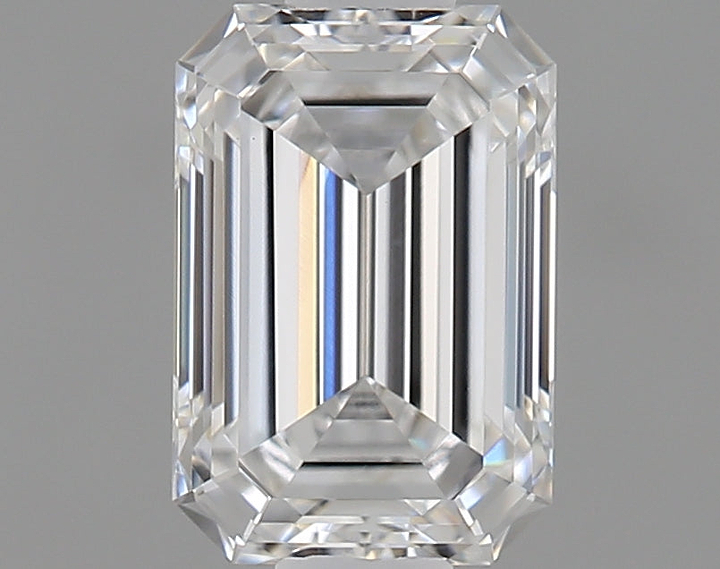 0.81 Carat Emerald Shaped Ideal Cut VVS2 IGI Certified Lab Grown Diamond