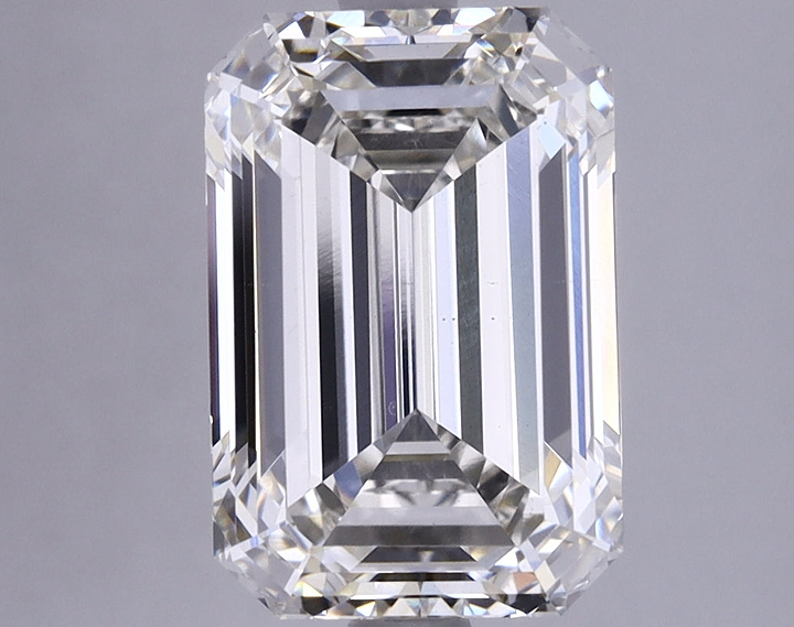 3.92 Carat Emerald Shaped Excellent Cut VS1 IGI Certified Lab Grown Diamond