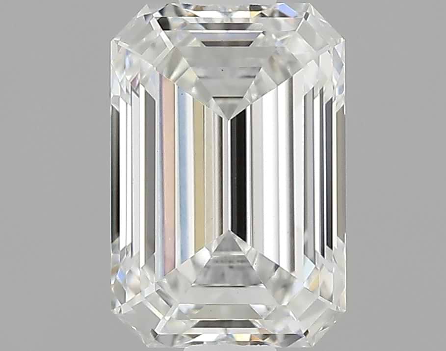 0.85 Carat Emerald Shaped Ideal Cut VVS2 IGI Certified Lab Grown Diamond