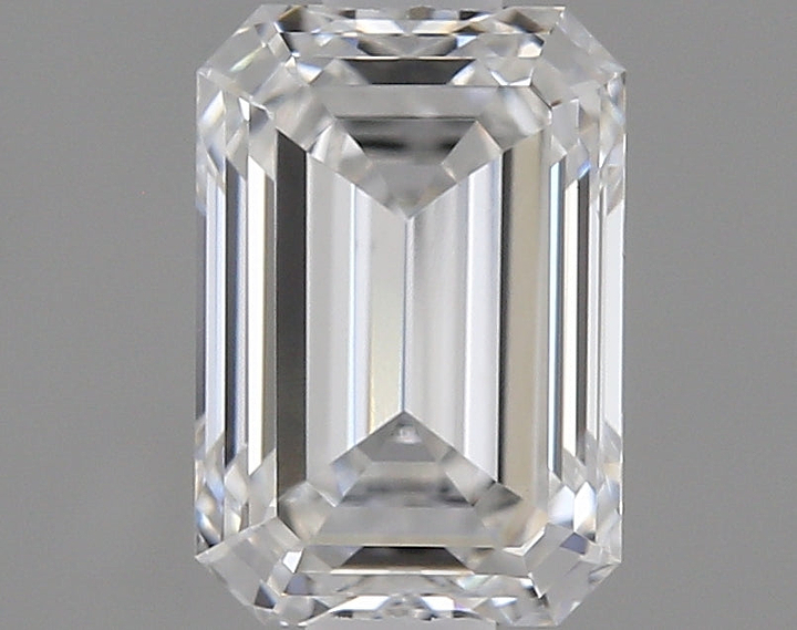 0.97 Carat Emerald Shaped Ideal Cut VVS2 IGI Certified Lab Grown Diamond