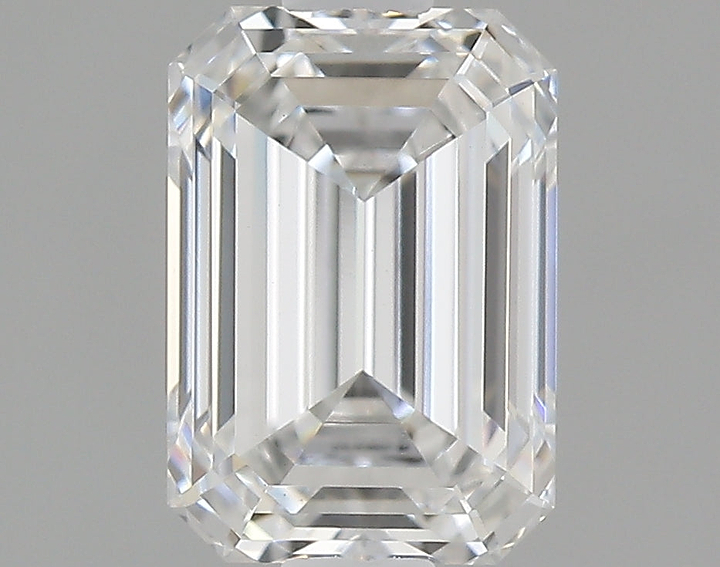 1.24 Carat Emerald Shaped Ideal Cut VVS2 IGI Certified Lab Grown Diamond